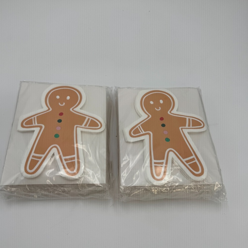 NIB Spritz Gingerbread Man Christmas‎ Lunch Napkins 40ct Holiday Party 2 Pack